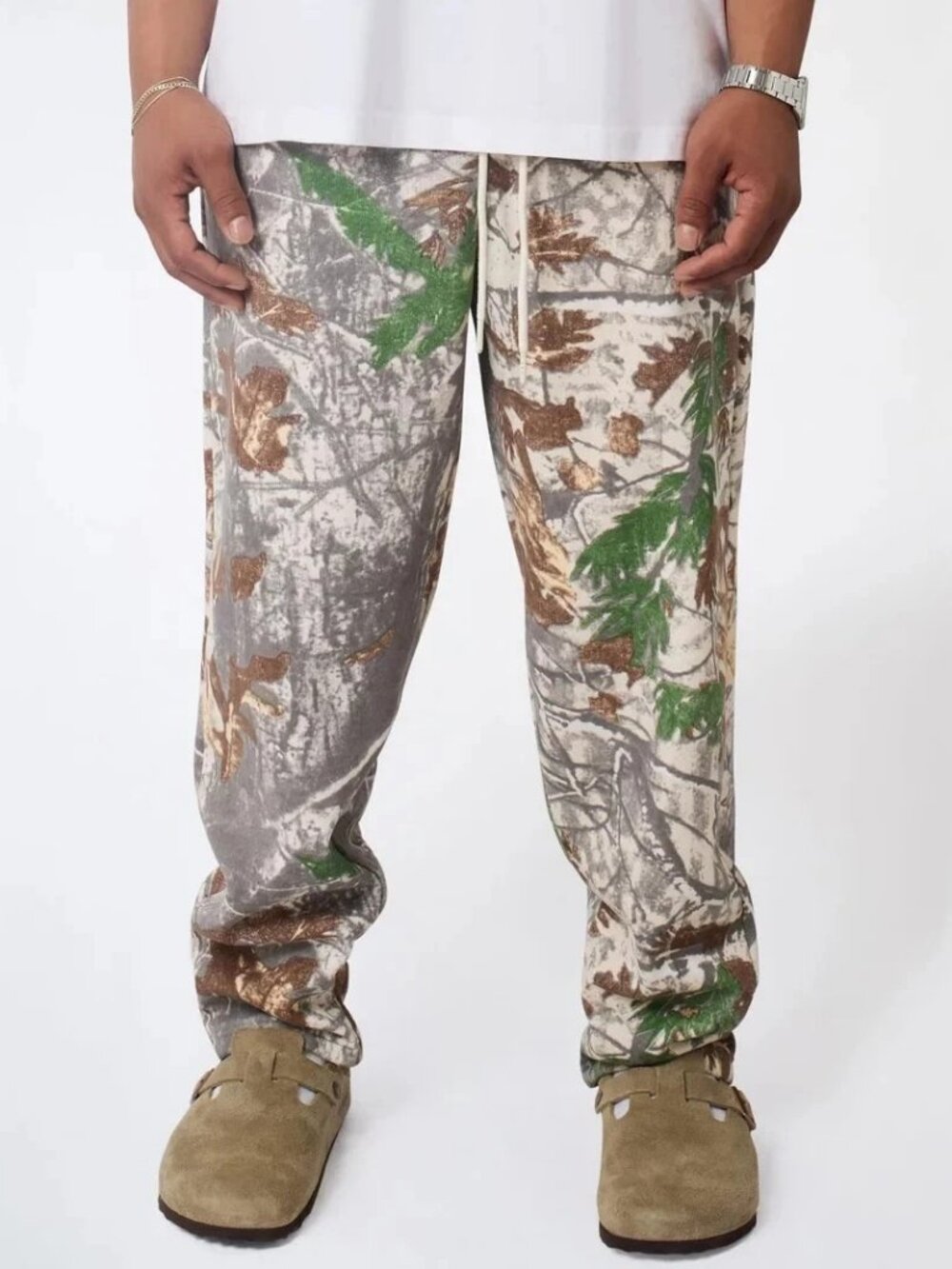 Realtree Camo Fleece Jogger Pants Sweatpants Camouflage Men's - NEW